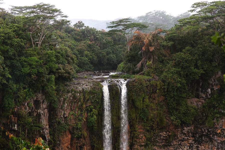 Водопад Chamarel